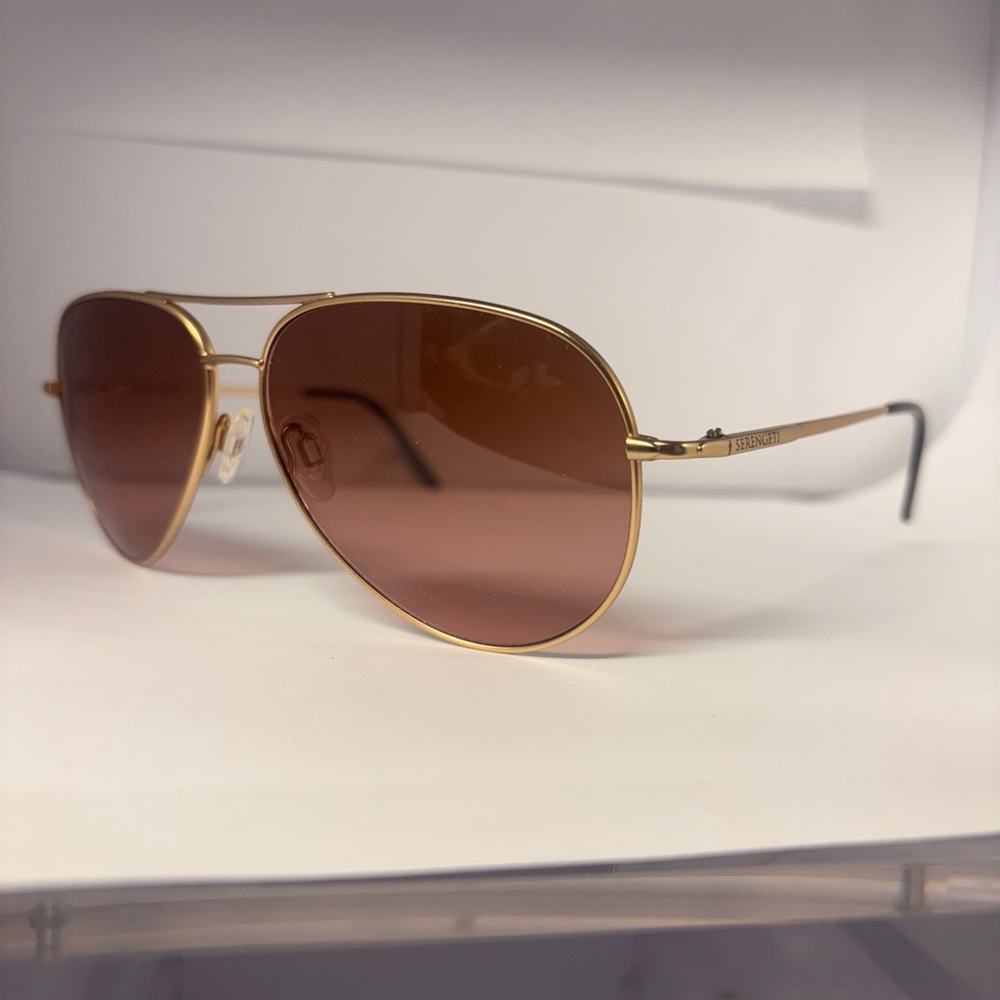 Giorgio Armani Gold Aviator Sunglasses
